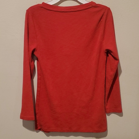 ❤ ANTHROPOLOGIE DELETTA LACE UP 3/4 SLEEVE TOP, SMALL - Picture 7 of 10